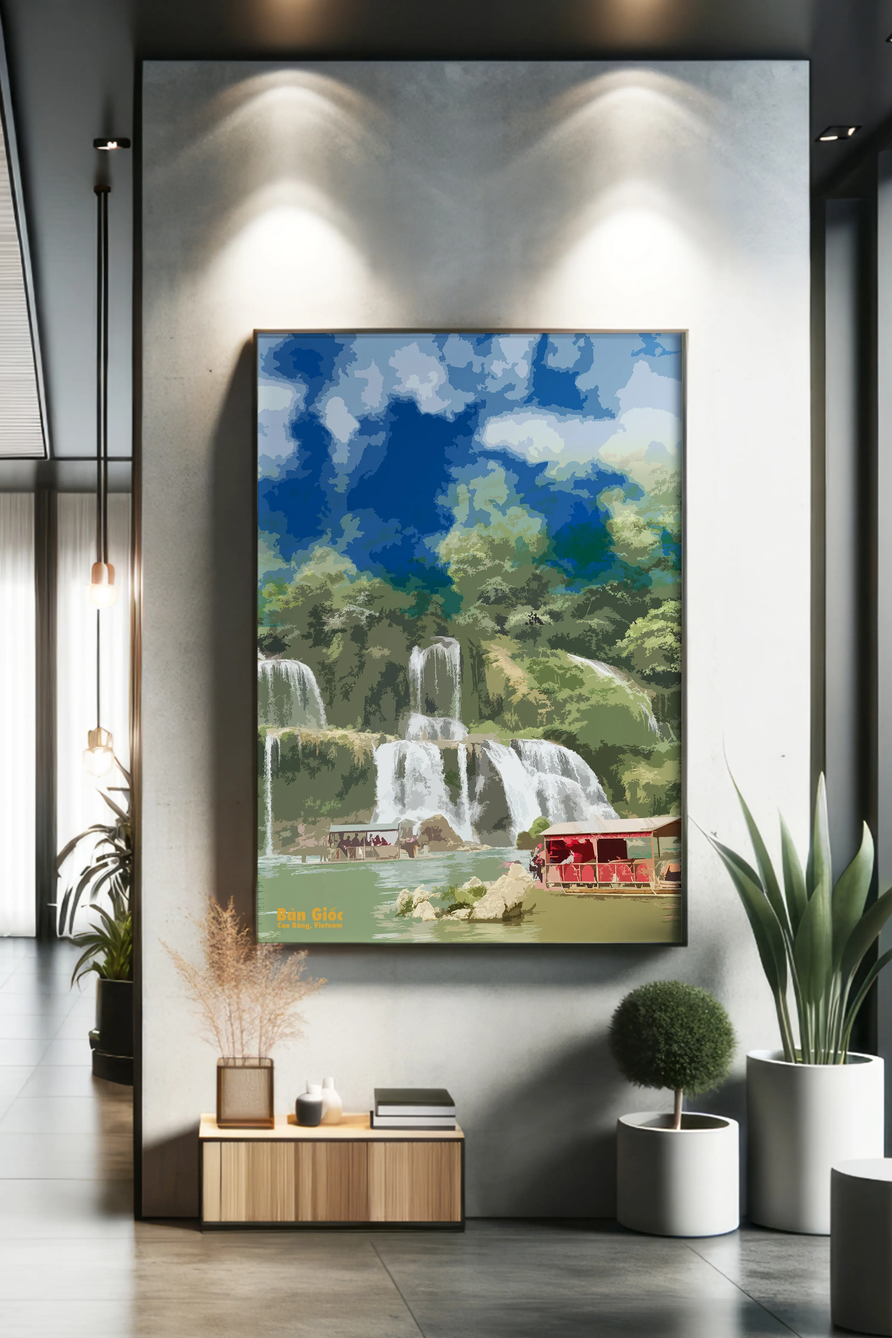 Ban Gioc Waterfall, Cao Bang, Vietnam Art piece